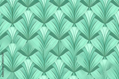 Mint Green Style: Simplistic Fashion Decorative Pattern