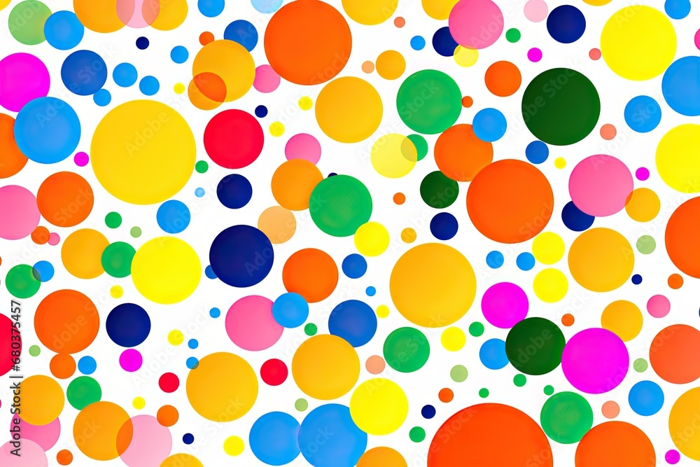 Multi Colors Background: Modern Dotted Seamless Design Multi Colors Background: Modern Dotted Seamless Design