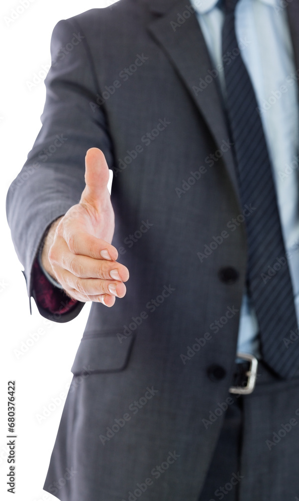 Digital png photo of caucasian businessman with outstretched hand on transparent background Digital png photo of caucasian businessman with outstretched hand on transparent background