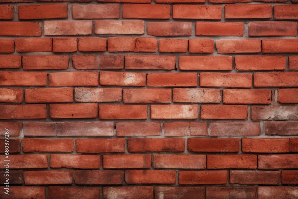 2D red brick wall texture background