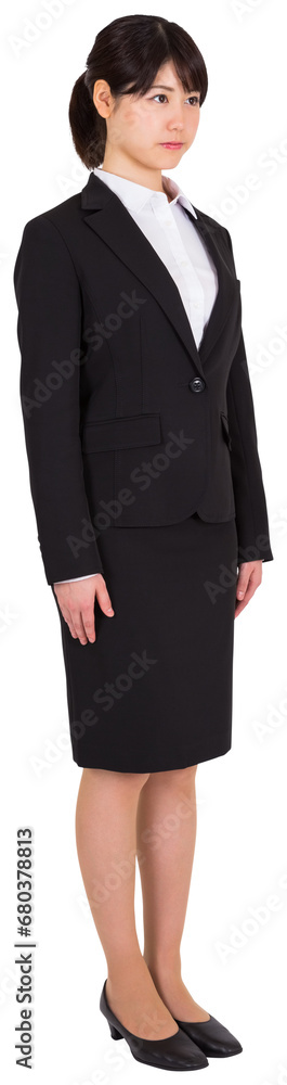 Digital png photo of serious asian businesswoman on transparent background Digital png photo of serious asian businesswoman on transparent background