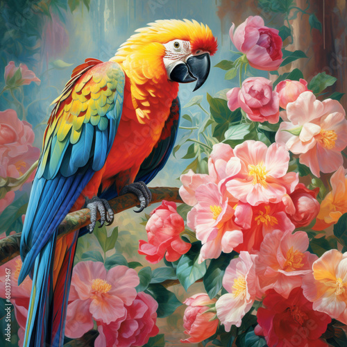 blue and yellow macaw