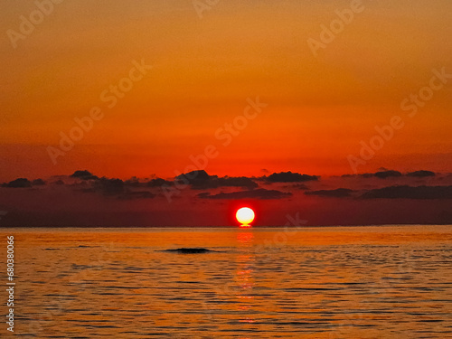                                   Sunrise at Gwanggichi Beach  Jeju Island 