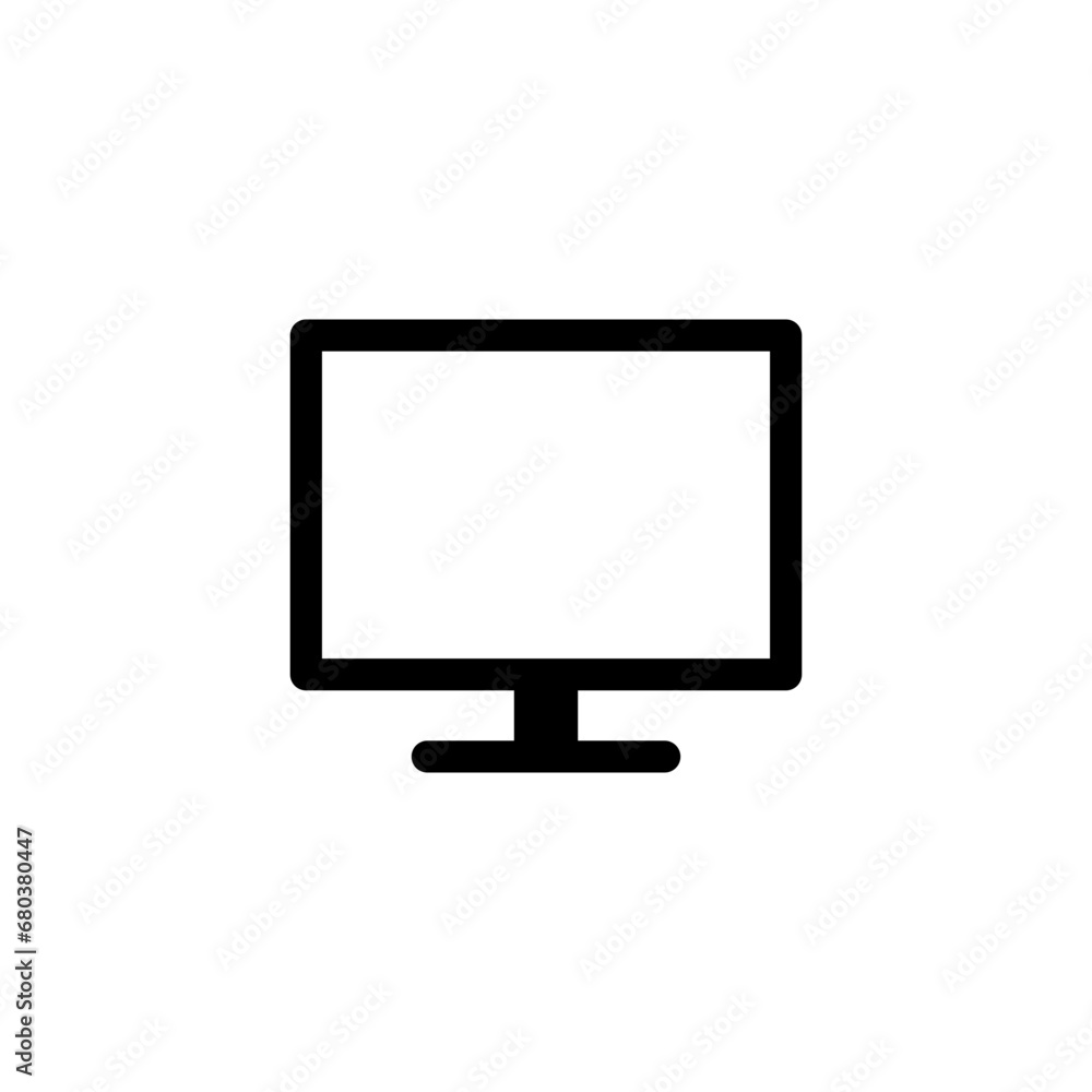 screen icon, computer monitor icon symbol - pc device icons. web vector icon screen icon, computer monitor icon symbol - pc device icons. web vector icon