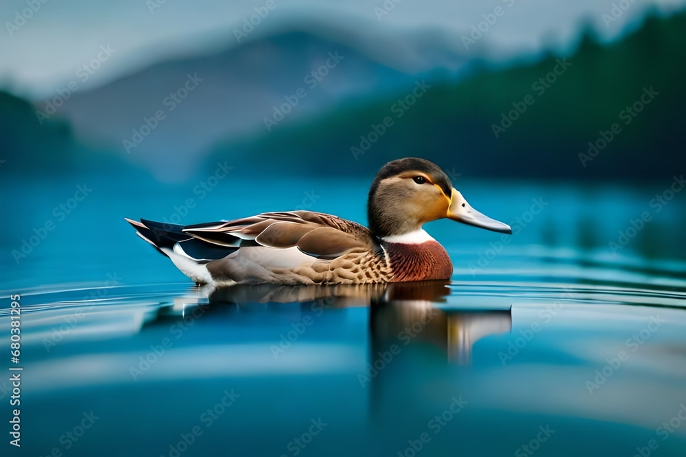 Fototapeta premium duck on the water