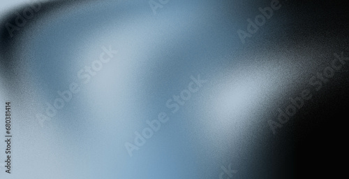 Fototapeta Naklejka Na Ścianę i Meble -  A beautiful Grey blue black gradient grain texture background gray monochrome smooth grainy abstract wave wallpaper copy space