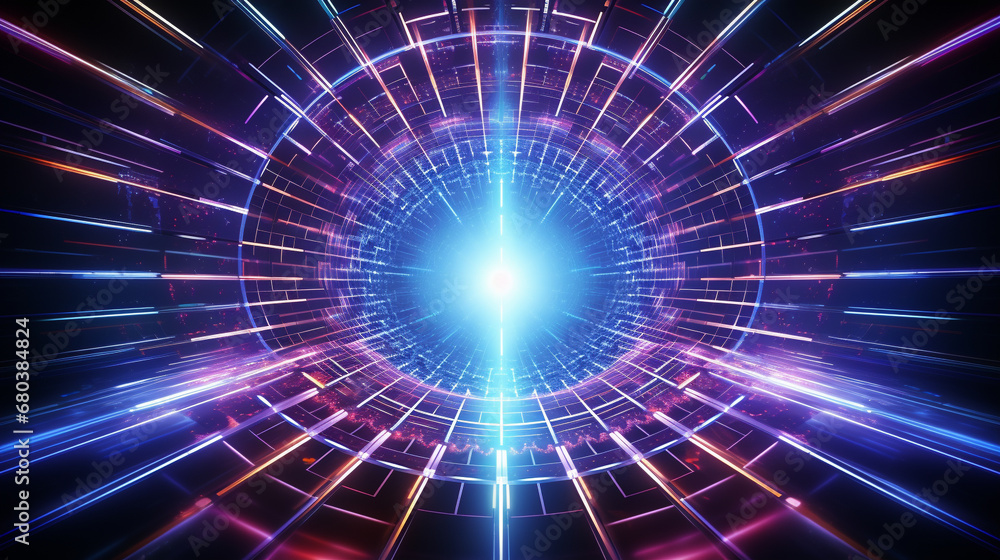 Obraz premium fractal burst background