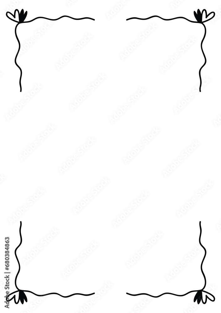 Heart frame border abstract hand drawn wedding card outline shape icon for decorative romantic and love vintage doodle element for design in vector illustration Heart frame border abstract hand drawn wedding card outline shape icon for decorative romantic and love vintage doodle element for design in vector illustration