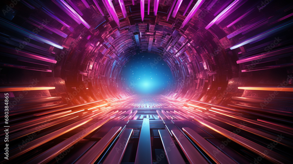 Obraz premium background with tunnel