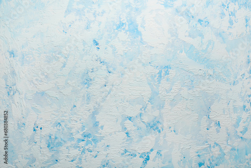Closeup view of light blue grunge texture as background © Pixel-Shot