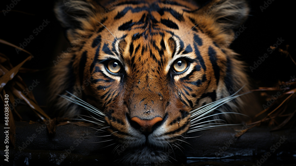 Fototapeta premium portrait of a bengal tiger