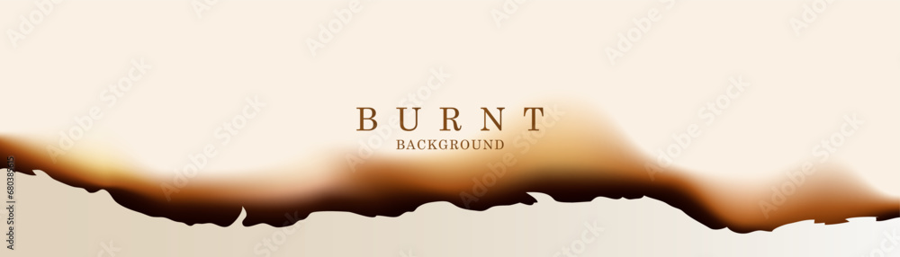 Paper with burnt hole background design. Burnt background vector design ...
