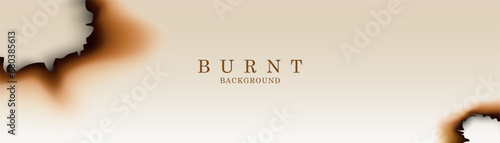 Paper with burnt hole background design. Burnt background vector design.