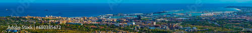 Obraz na płótnie Aerial view of the city of Tarragona in Spain w salonie