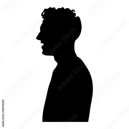 Man Silhouette Illustration Hair Style © Aliyudin
