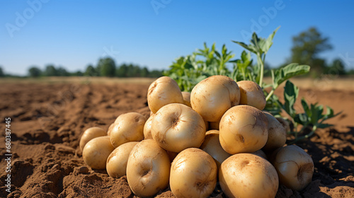 potatoes in a field