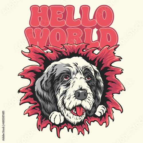 Hello World | a dog that tears a t-shirt