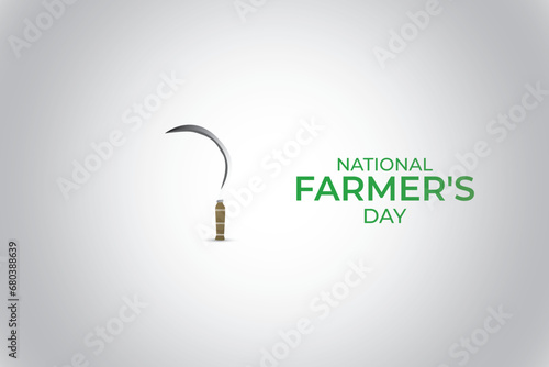 Happy farmer's day Indian kisan diwas