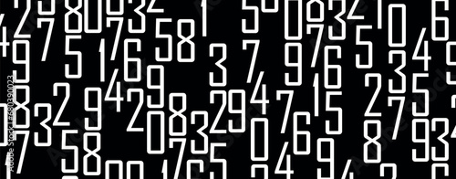 background with numbers in rhythmic dimensions.	