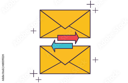 message speech  icon on social media with alert notice. Comment 3d or user reply sign false, correct, problem, fail chat message on social media,yellow