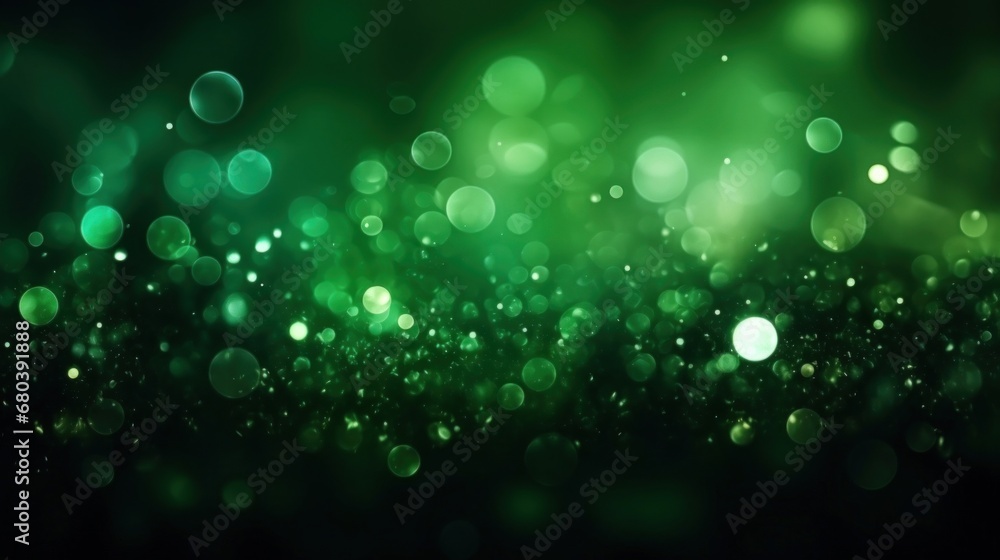 Abstract dark green bokeh Christmas background Abstract dark green bokeh Christmas background