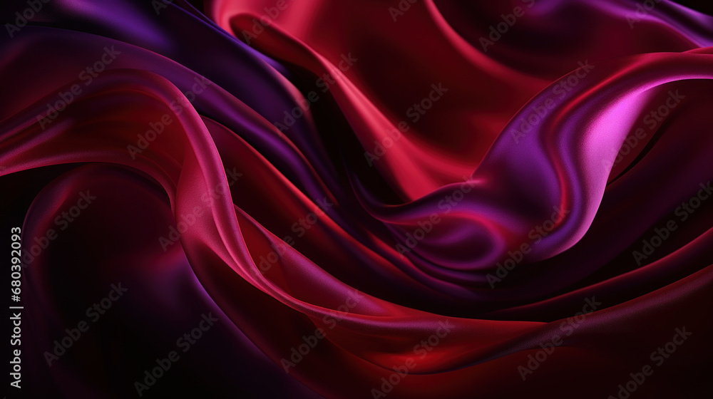 Dark red and purple silk texture. Dark red and purple silk texture.