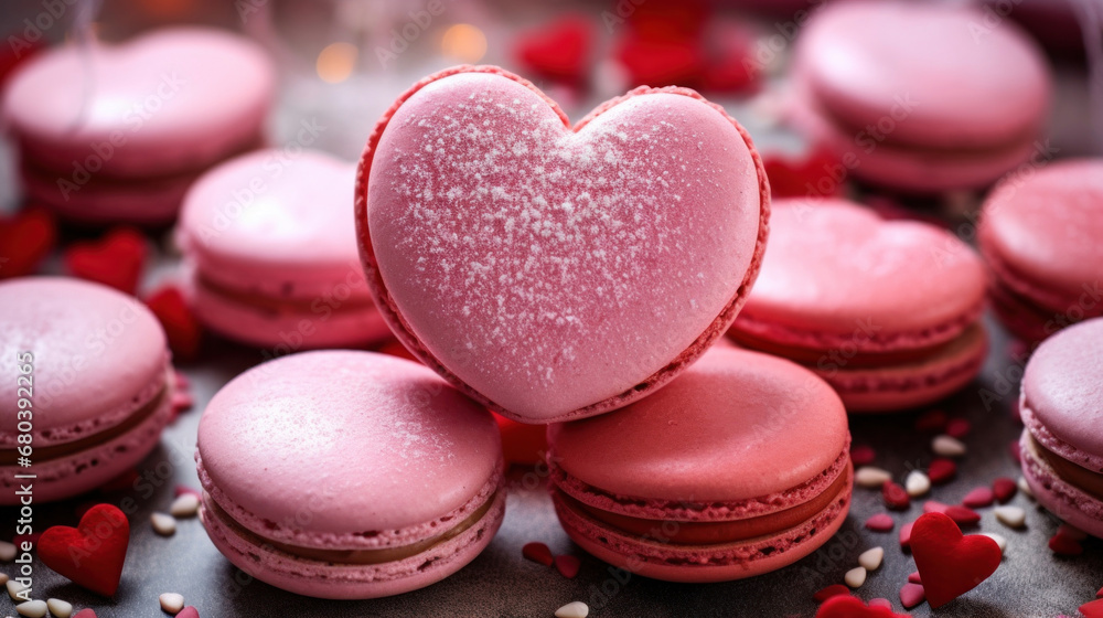 Heart shape macaroons Heart shape macaroons