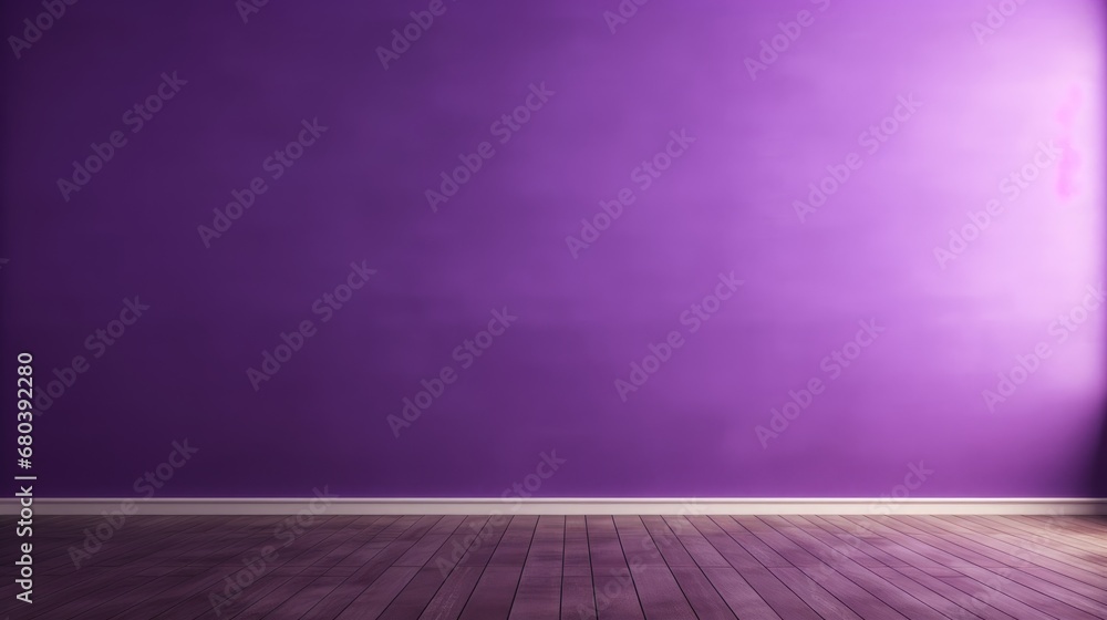 Empty Room With Purple Walls. Usually used for backgrounds, banners and other media Empty Room With Purple Walls. Usually used for backgrounds, banners and other media