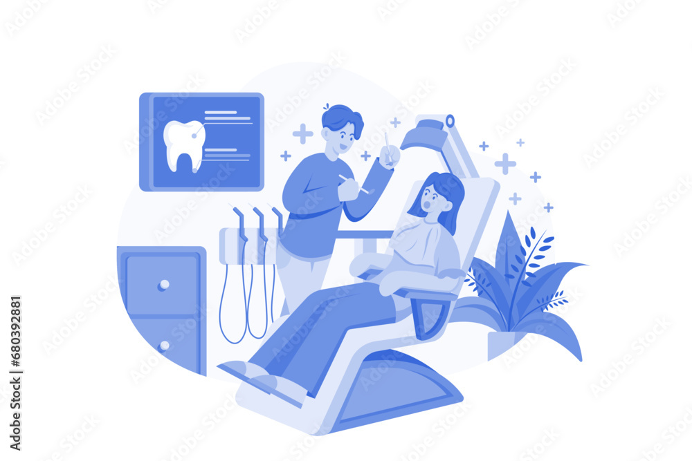 Dentist Examining A Patient Dentist Examining A Patient