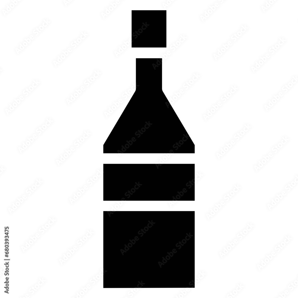 bottle Food And Drink Icon Illustration bottle Food And Drink Icon Illustration