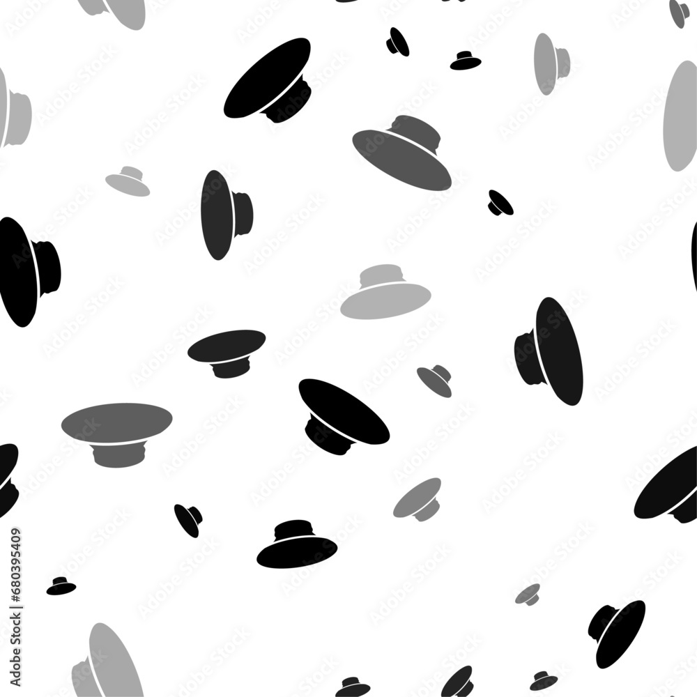 Seamless vector pattern with speaker symbols, creating a creative monochrome background with rotated elements. Vector illustration on white background Seamless vector pattern with speaker symbols, creating a creative monochrome background with rotated elements. Vector illustration on white background