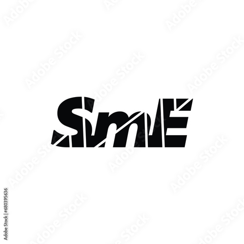 SME typography vector monogram illustration.