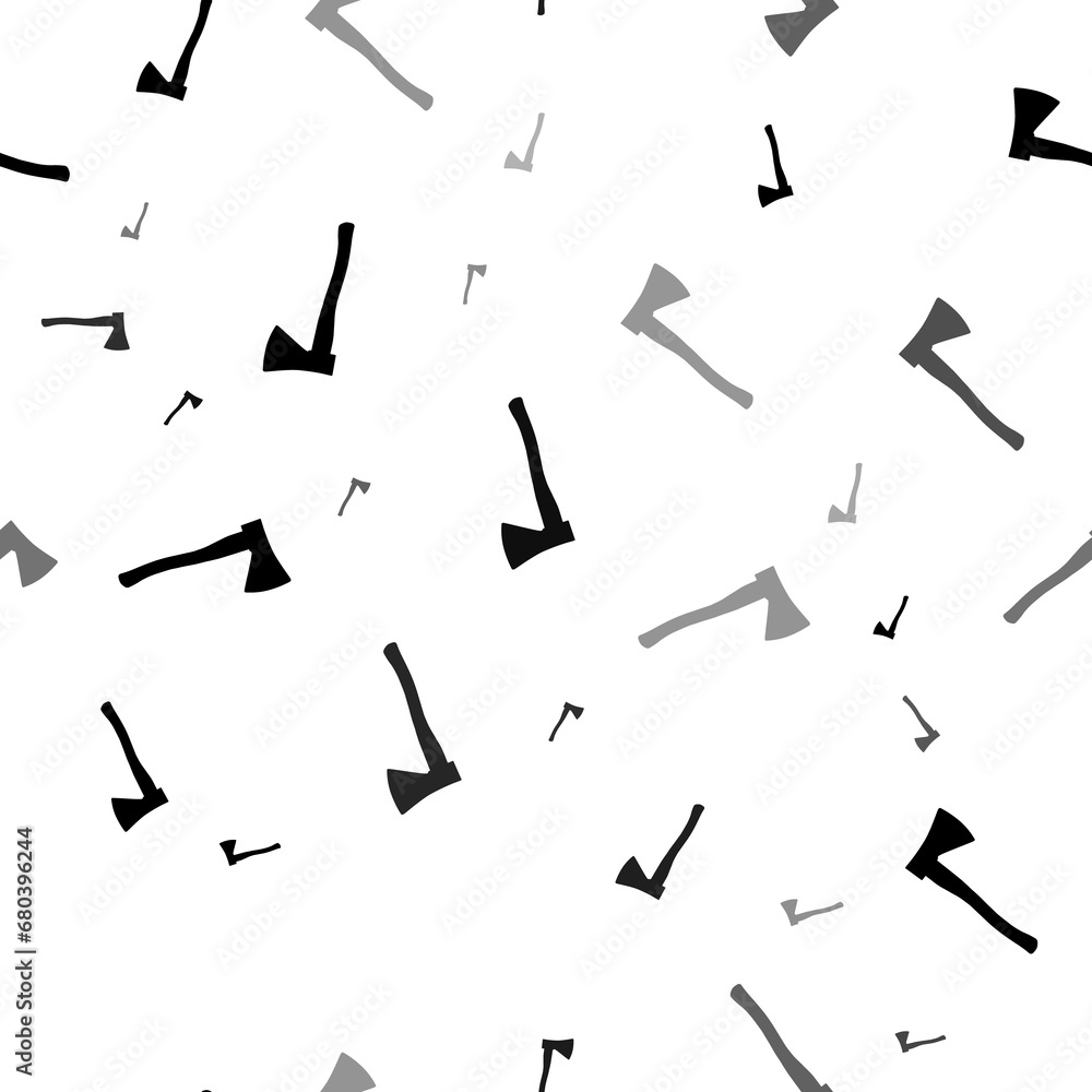 Seamless vector pattern with ax symbols, creating a creative monochrome background with rotated elements. Illustration on transparent background Seamless vector pattern with ax symbols, creating a creative monochrome background with rotated elements. Illustration on transparent background