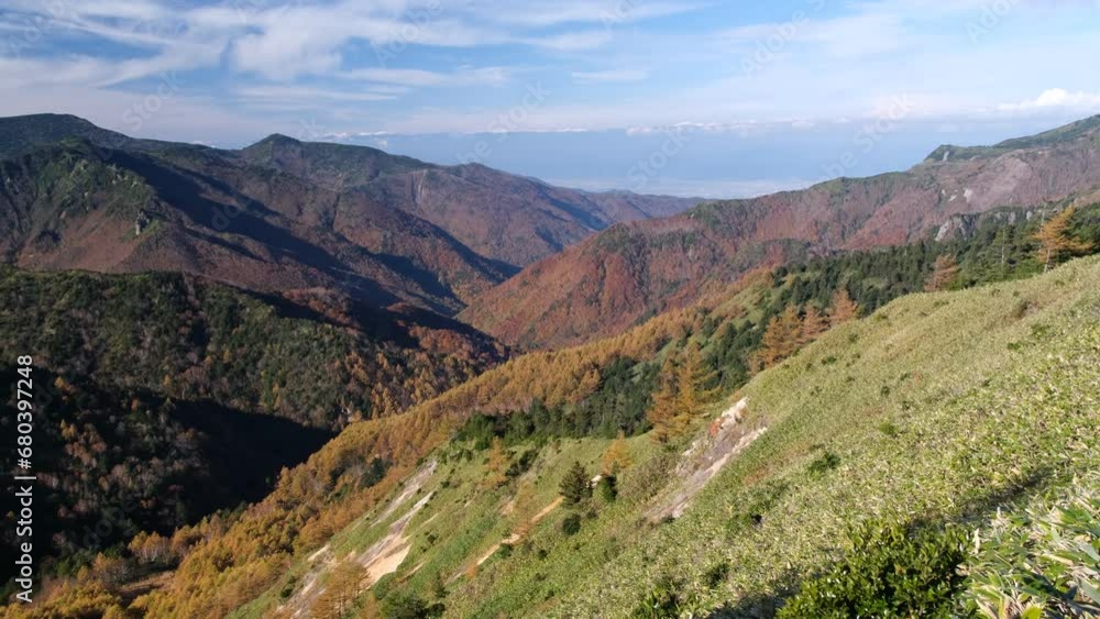 北アルプスと紅葉 北アルプスと紅葉