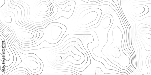 Abstract background of the topographic contours map with geographic line map .white wave paper curved reliefs abstract background .vector illustration of topographic line contour map design .