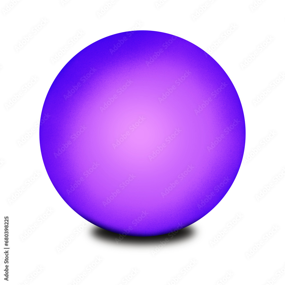 Purple Ball with Shadow Isolated on White Purple Ball with Shadow Isolated on White