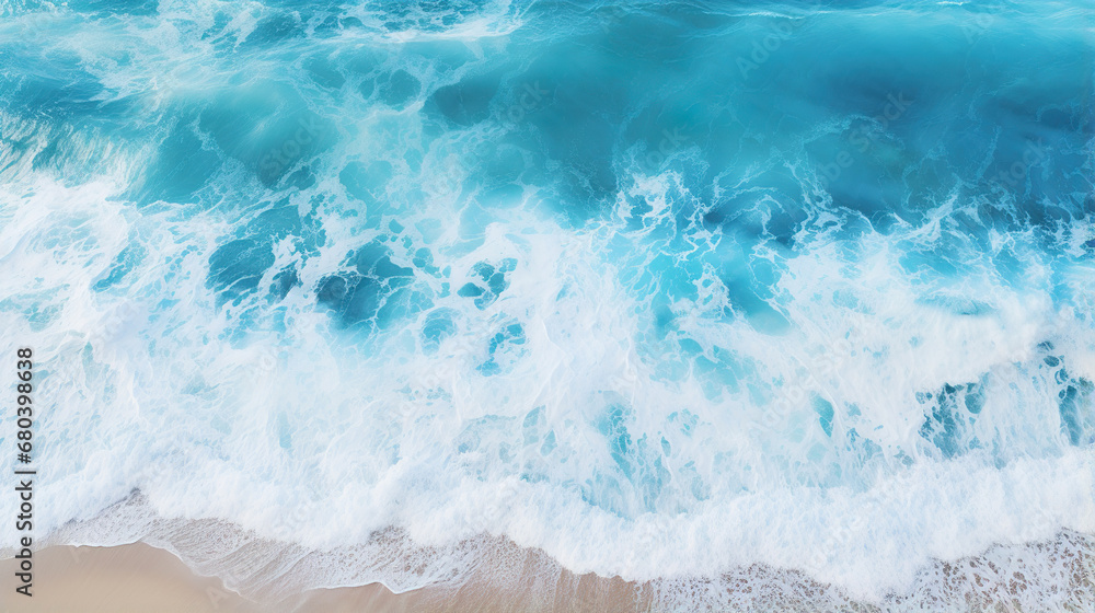 Aerial View of a Wave in the Ocean. Generative Ai Aerial View of a Wave in the Ocean. Generative Ai