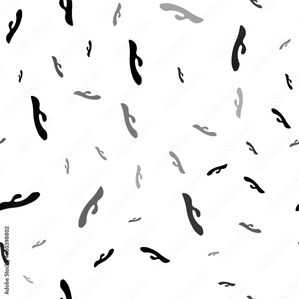 Seamless vector pattern with sex toy symbols, creating a creative monochrome background with rotated elements. Vector illustration on white background Seamless vector pattern with sex toy symbols, creating a creative monochrome background with rotated elements. Vector illustration on white background