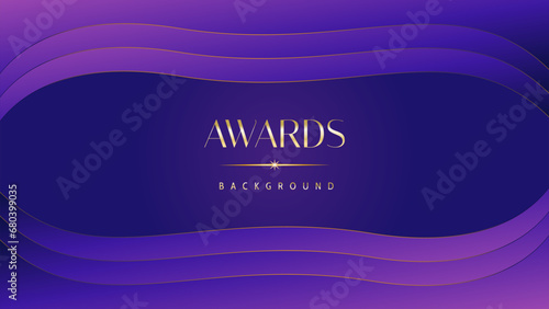 Pink blue purple golden royal awards graphics background. Lines growing elegant shine spark. Luxury premium corporate abstract design template. Banner certificate dynamic shape.