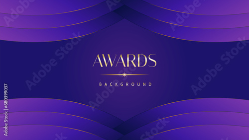 Pink blue purple golden royal awards graphics background. Lines growing elegant shine spark. Luxury premium corporate abstract design template. Banner certificate dynamic shape.