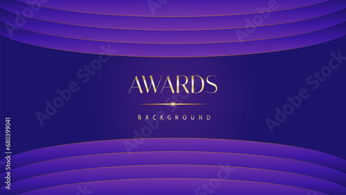 Pink blue purple golden royal awards graphics background. Lines growing elegant shine spark. Luxury premium corporate abstract design template. Banner certificate dynamic shape.