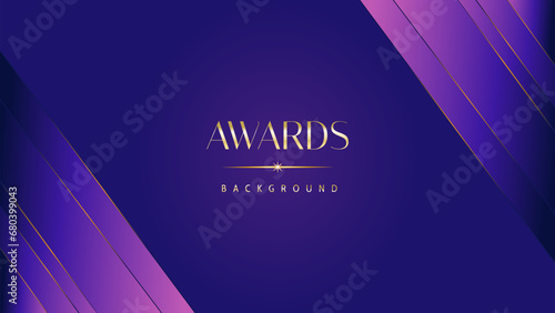 Pink blue purple golden royal awards graphics background. Lines growing elegant shine spark. Luxury premium corporate abstract design template. Banner certificate dynamic shape.