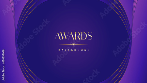 Pink blue purple golden royal awards graphics background. Lines growing elegant shine spark. Luxury premium corporate abstract design template. Banner certificate dynamic shape.
