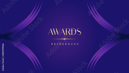 Pink blue purple golden royal awards graphics background. Lines growing elegant shine spark. Luxury premium corporate abstract design template. Banner certificate dynamic shape.