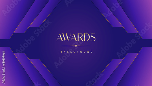 Pink blue purple golden royal awards graphics background. Lines growing elegant shine spark. Luxury premium corporate abstract design template. Banner certificate dynamic shape.