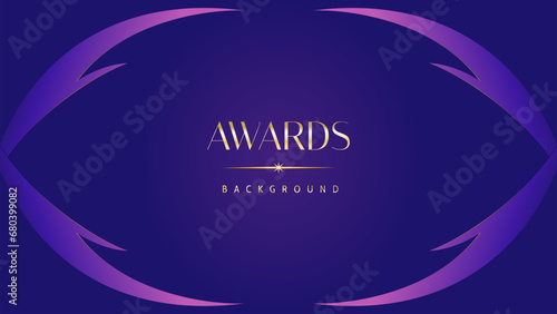 Pink blue purple golden royal awards graphics background. Lines growing elegant shine spark. Luxury premium corporate abstract design template. Banner certificate dynamic shape.