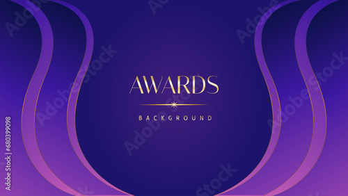 Pink blue purple golden royal awards graphics background. Lines growing elegant shine spark. Luxury premium corporate abstract design template. Banner certificate dynamic shape.