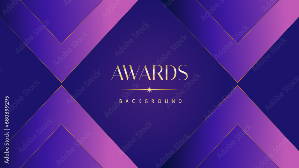 Pink blue purple golden royal awards graphics background. Lines growing elegant shine spark. Luxury premium corporate abstract design template. Banner certificate dynamic shape. - obrazy, fototapety, plakaty 