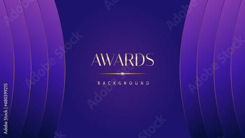 Pink blue purple golden royal awards graphics background. Lines growing elegant shine spark. Luxury premium corporate abstract design template. Banner certificate dynamic shape.