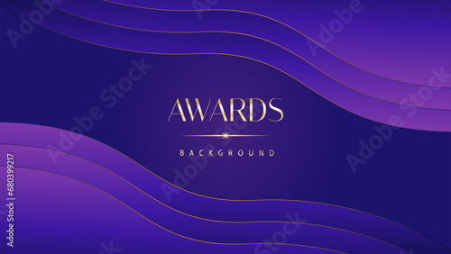 Pink blue purple golden royal awards graphics background. Lines growing elegant shine spark. Luxury premium corporate abstract design template. Banner certificate dynamic shape.